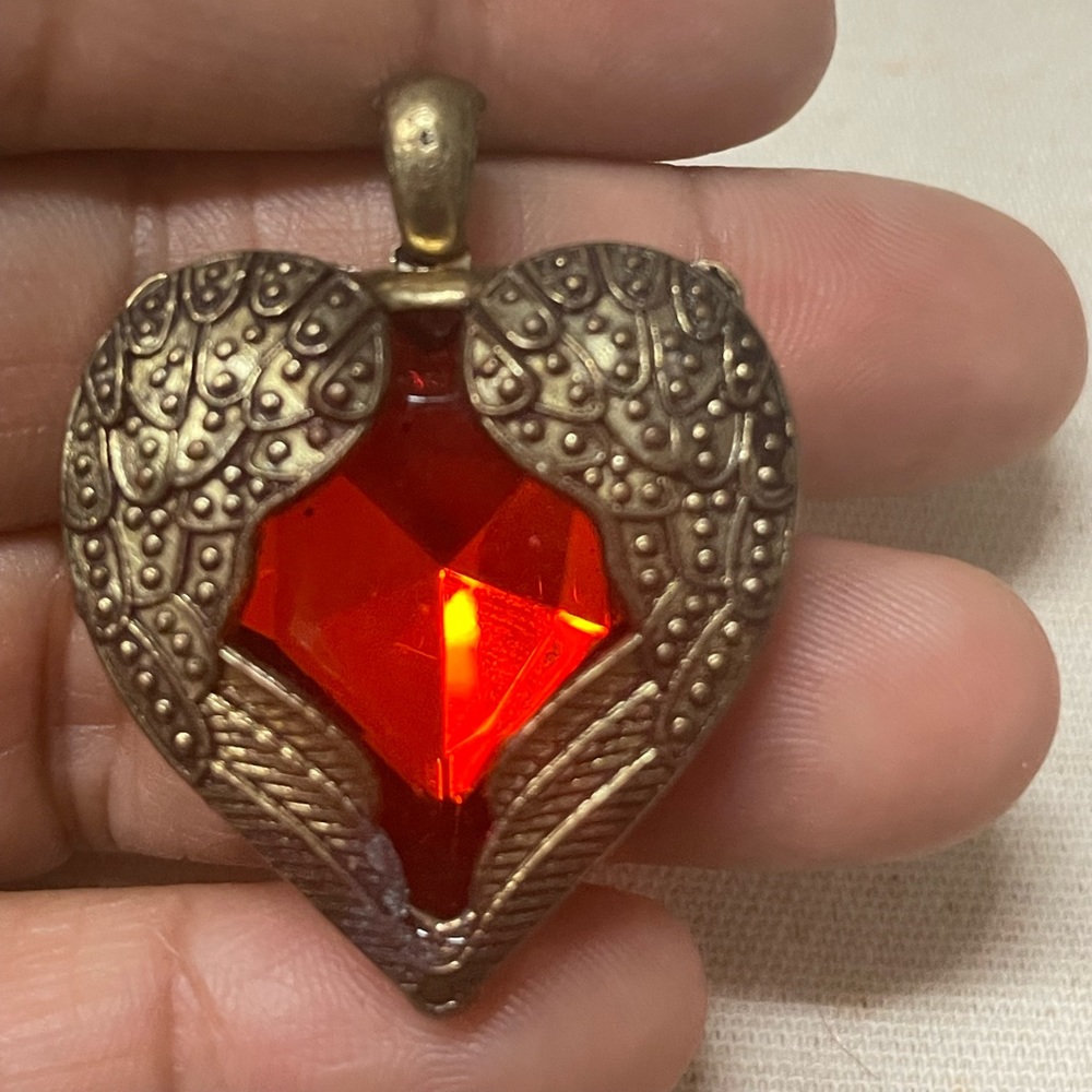 Beautiful Red Heart Pendant